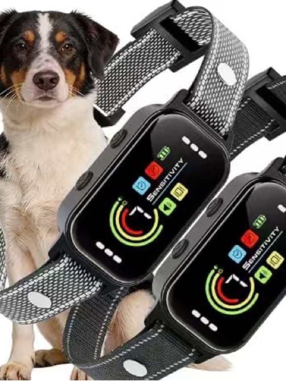 Dog Training Shock Collar with Black Adjustable Strap - Smart Wearable